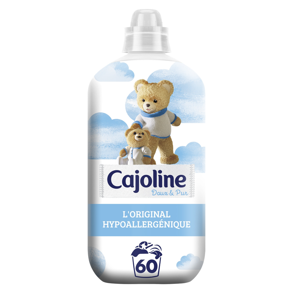 Cajoline Adoucissant Liquide Doux Et Pur Original 60 Lavages 1,38L