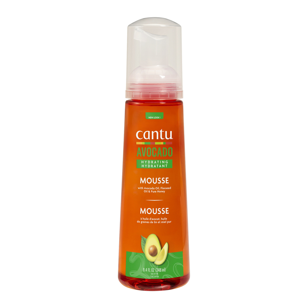 Cantu Avocado Hydratant Mousse À L'Avocat, Huile De Graines De Lin Et Miel Pur 248Ml