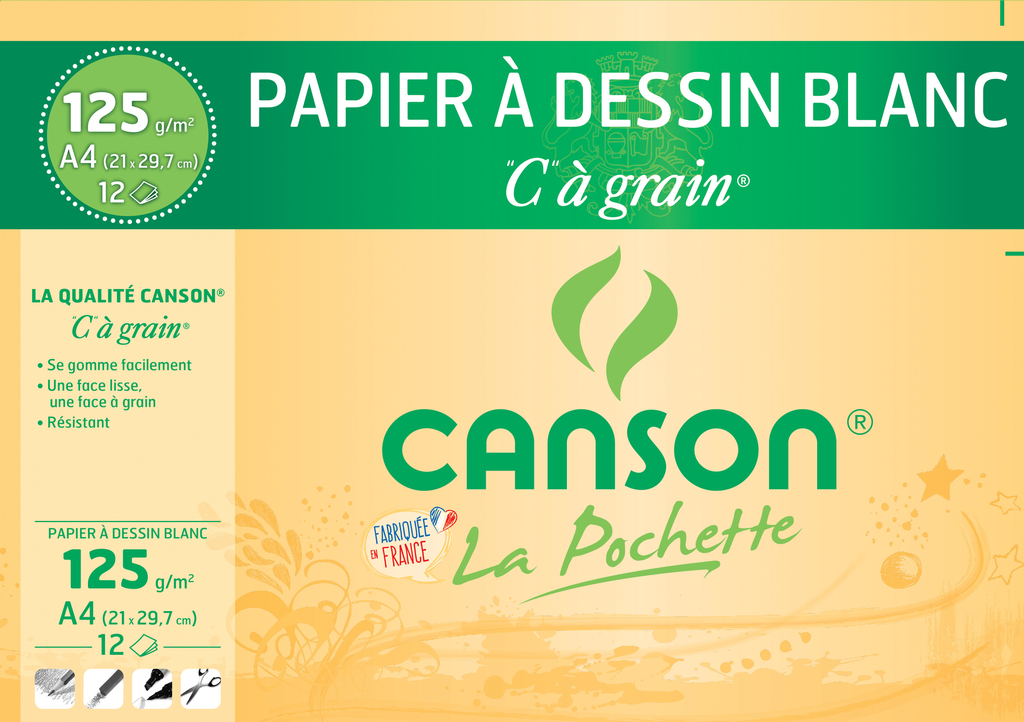 Canson Pres 12F Dessi A4 125G